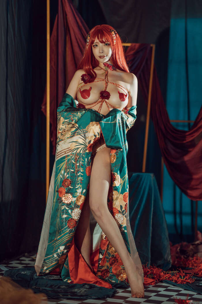 秋和柯基 NO.047 和服[36P1V679MB]