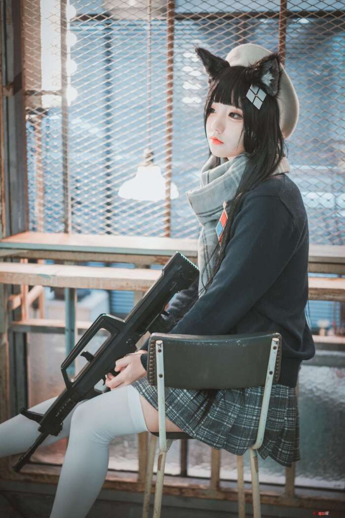 韩国正妹Jenny 18 – [DJAWA] Type95 Pure White Graduation (Girls Frontline) [33P-427MB]