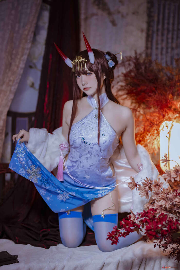 二佐Nisa NO.104 碧蓝航线 能代旗袍[18P-121MB]