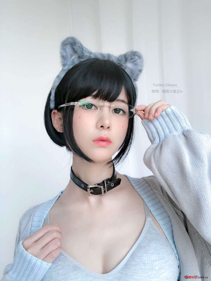 眼酱大魔王w NO.014 黑丝ol 猫耳 [14P-53MB]