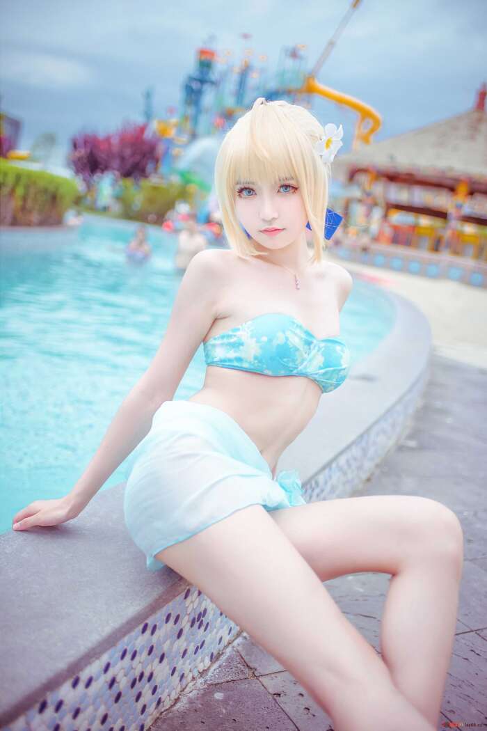 这个泡泡就是逊啦 005 阿尔托莉雅泳装