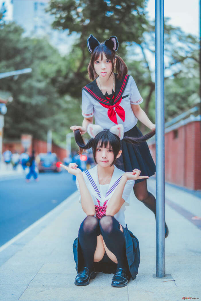 桜桃喵 005 &疯猫ss_JK百合2 [33P-393MB]