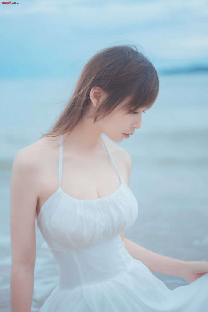 NO.029 爱老师 海岸 白裙 [9P-50MB]