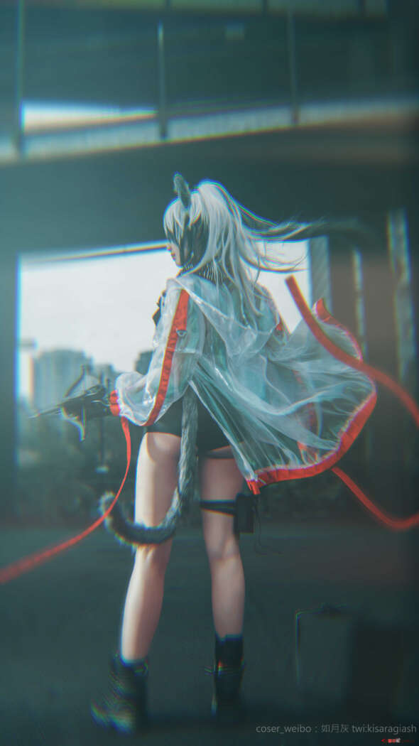 如月灰 NO.006 明日方舟 黑 [9P-41MB]