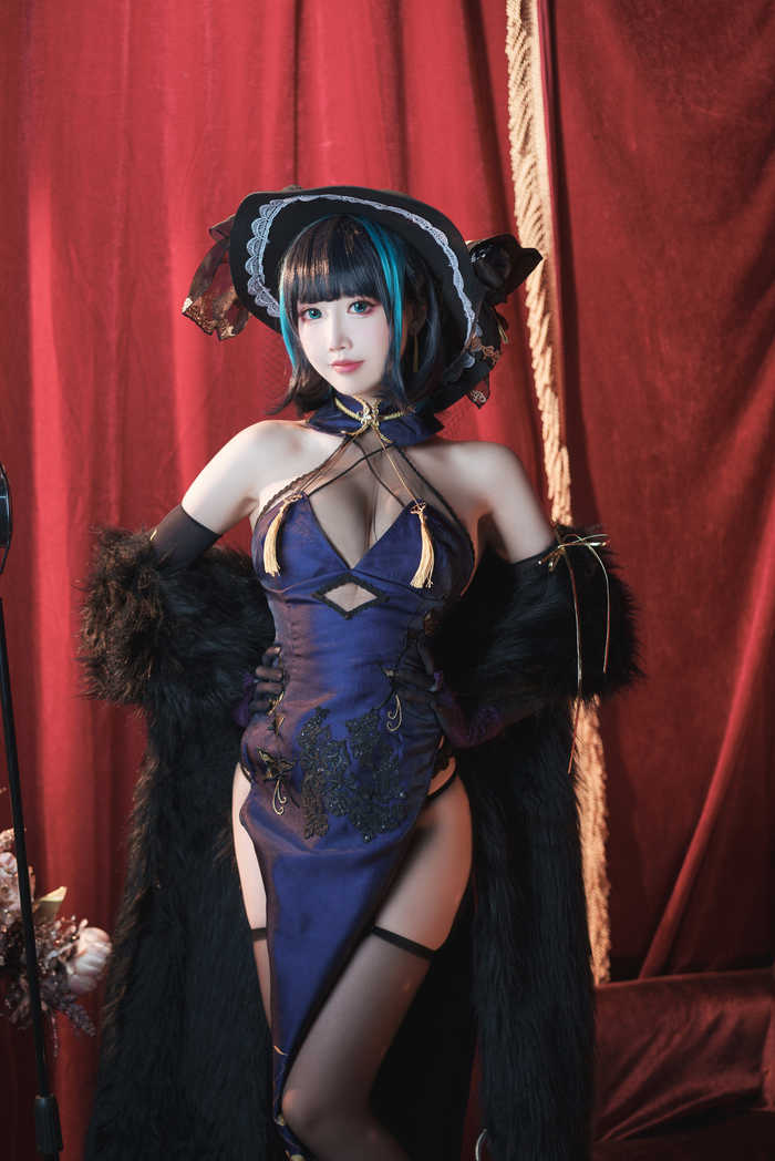 面饼仙儿 NO.110 柴郡旗袍 [21P1V-790MB]