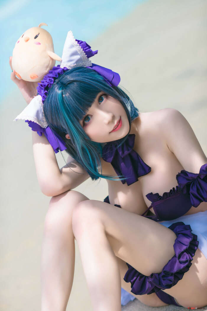 Tomoyo酱  碧蓝 柴郡泳装 [18P]