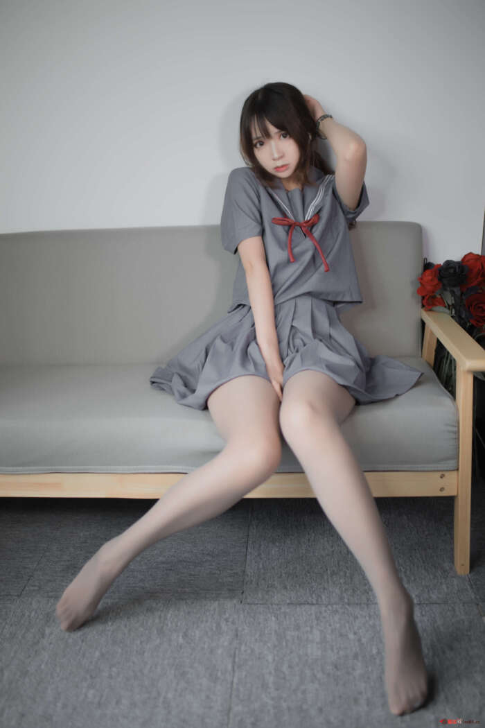 疯猫ss NO.127 蓝灰JK[29P-180MB]