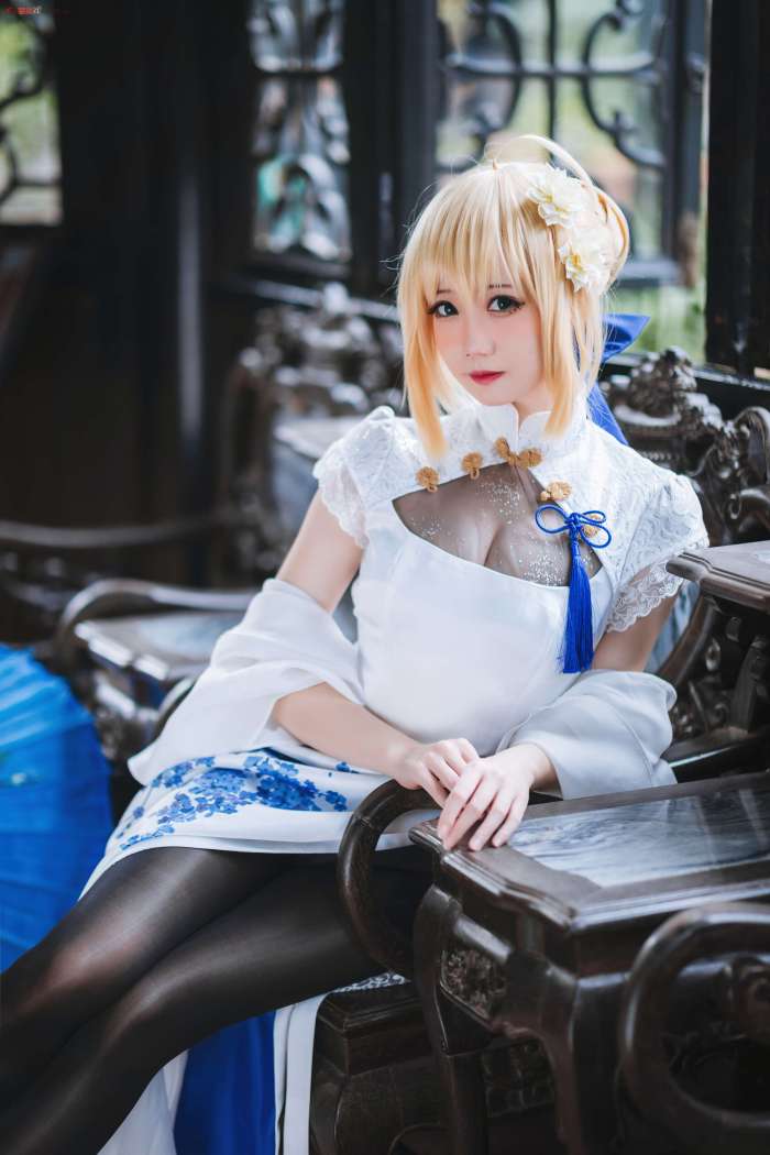 焖焖碳 saber旗袍 [28P192MB]