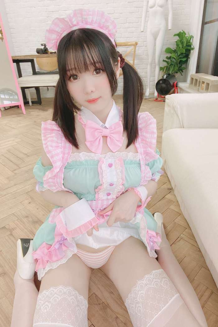 霜月shimo – Pink Maid[24P108M]