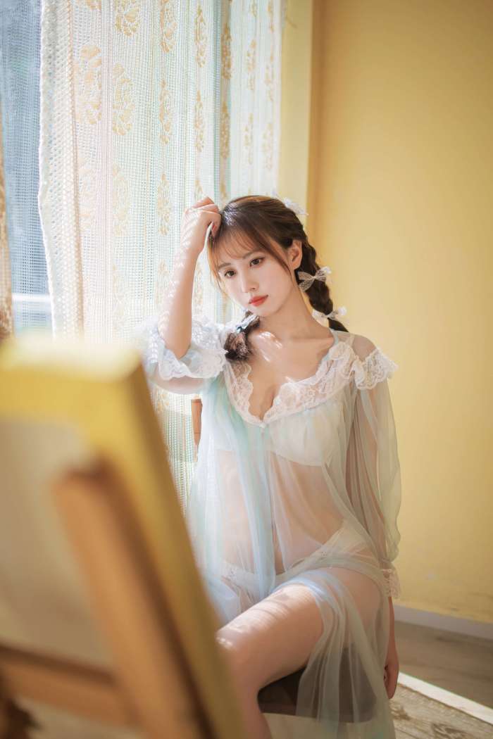 念雪ww –  蓝纱衣 [40P-596MB]