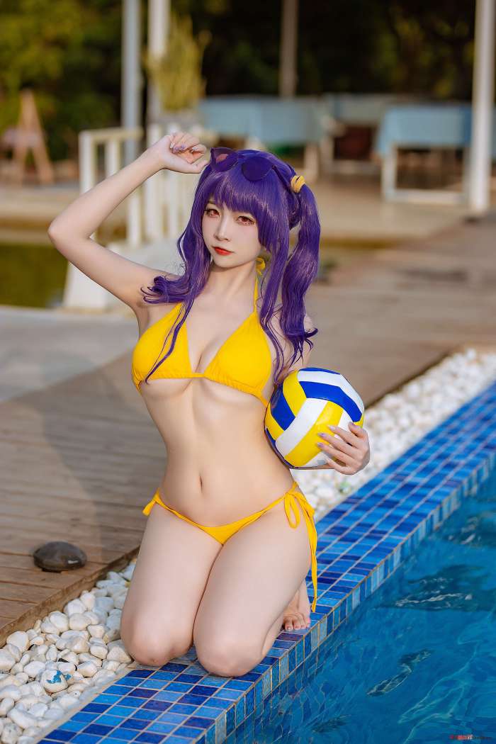 二佐Nisa – 碧蓝波拉泳装[20P-163MB]