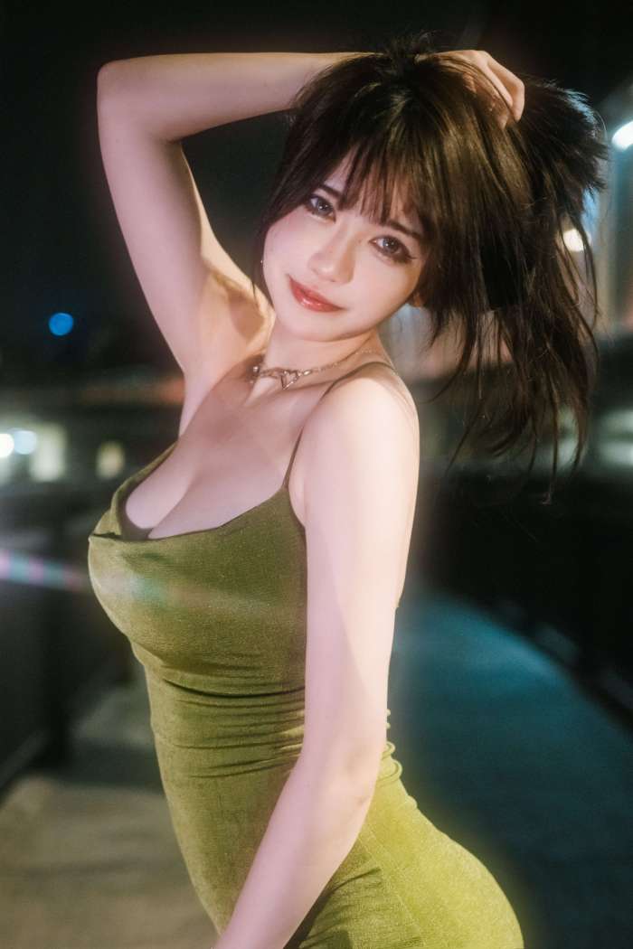 Tina很妖孽呀 – 绿色连衣裙[35P-106MB]