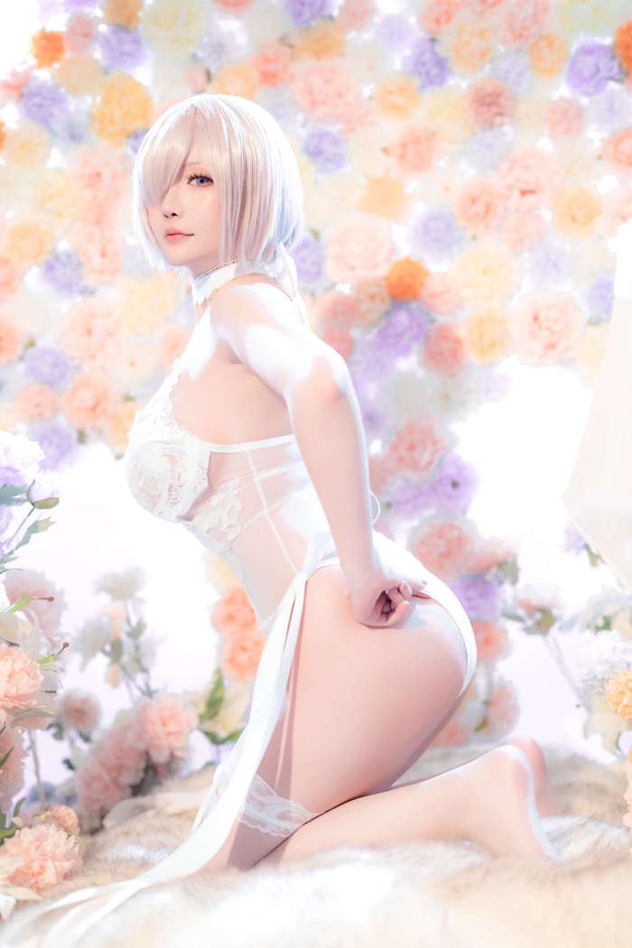 星之迟迟-2023 3月计划C FGO 玛修婚纱[78P 1V 425MB]