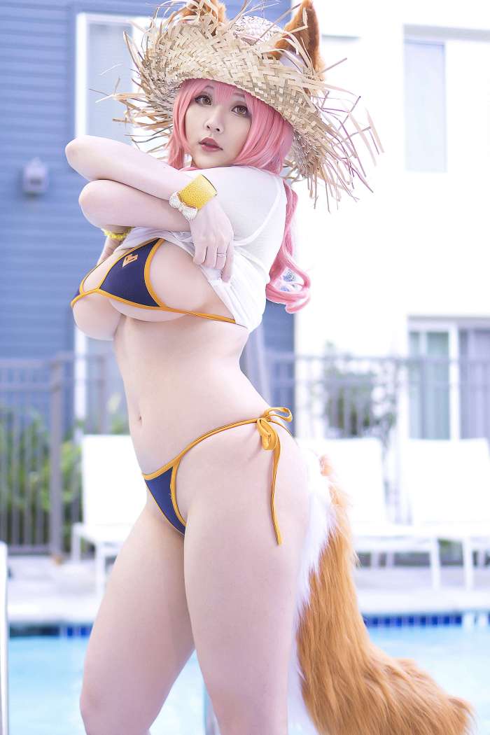 Hana Bunny Tamamo swimsuit [10P-136MB]