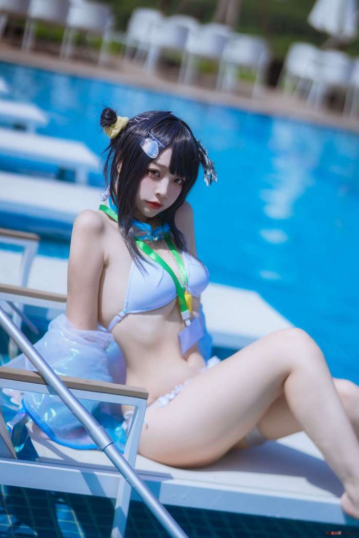 二佐Nisa – 泰拉夏日纪事 方舟羽毛笔泳装 [25P348MB]