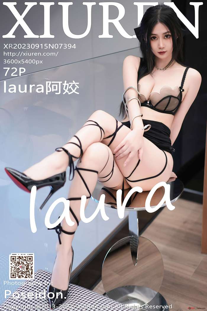 [XIUREN秀人网] 2023.09.15 NO.7394 laura阿姣 性感黑色吊带短裙 [72+1P599M]