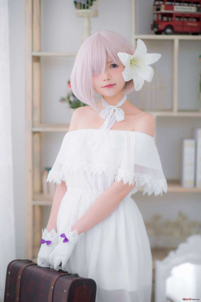 Miu只 – Mashu White Dress [27P162MB]