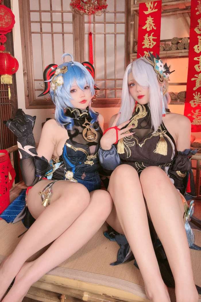 小瑶幺幺 & 九言 原神新春[32P8V128MB]