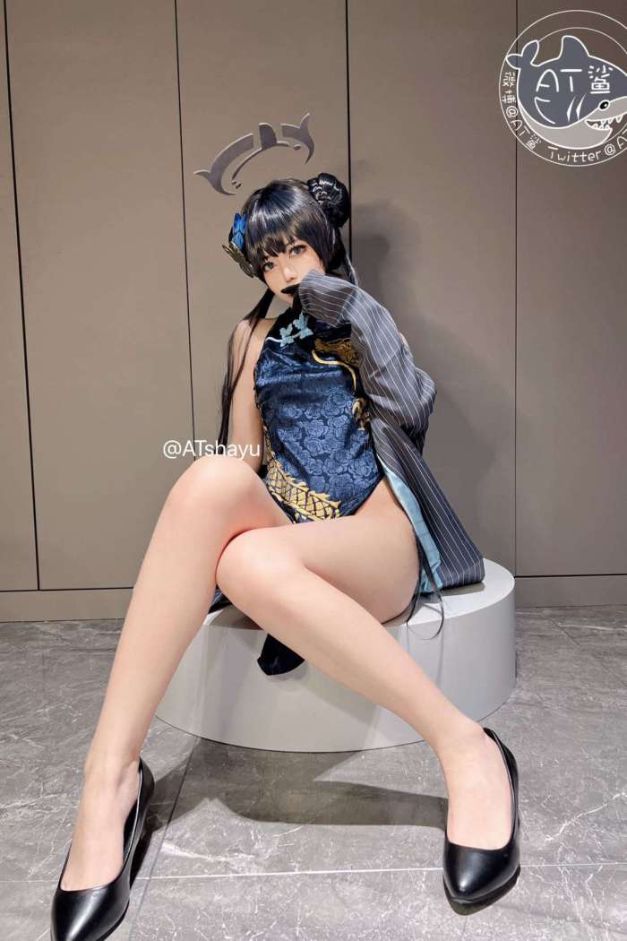 AT鲨 – 蔚蓝档案 妃咲旗袍 [30P11MB]