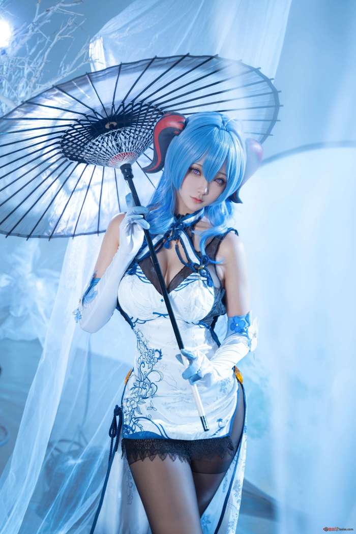 Seya-狮砸 – 甘雨青花瓷 [12P162MB]