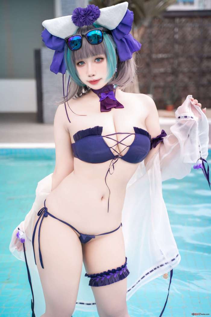 贞子蜜桃 – 碧蓝航线 柴郡泳装 [60P1V1.19GB]