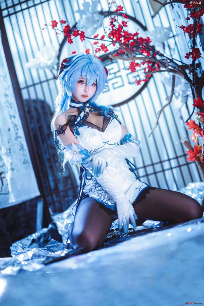 蠢沫沫 – 2024年会员 原神 甘雨旗袍 [27P180M]