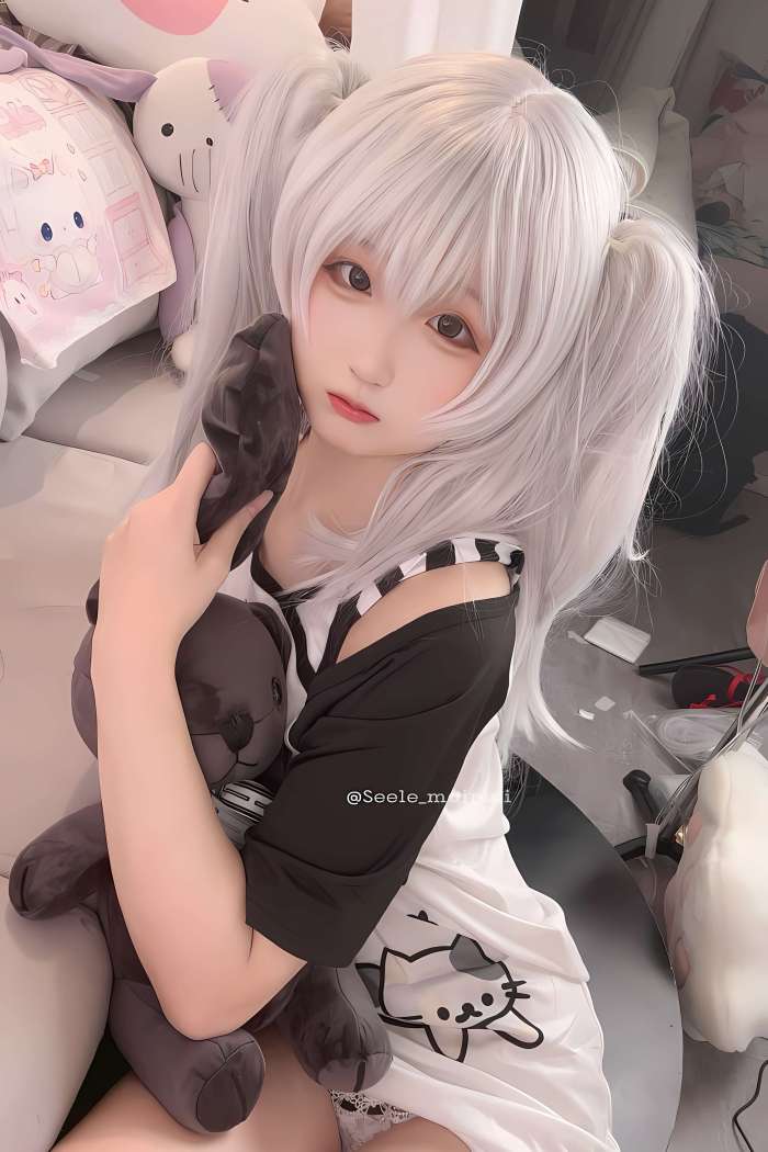 Seele麦麦 – 白色双马尾 [16P-77MB]