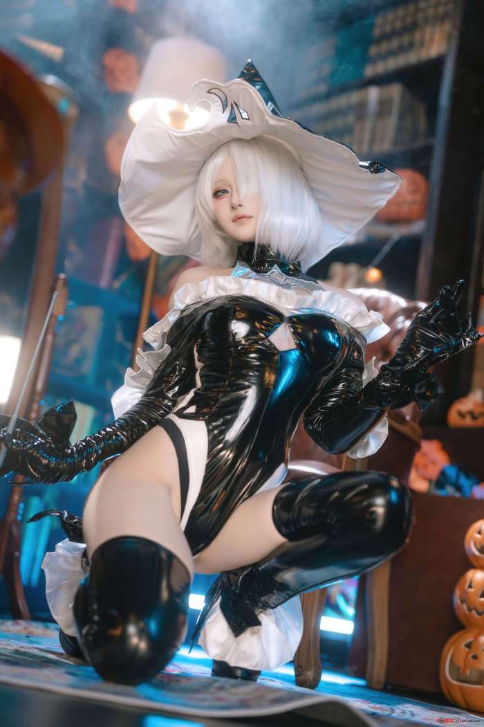 屿鱼Yukako – 尼尔：机械纪元 2B 万圣女巫同人 [70P596MB]