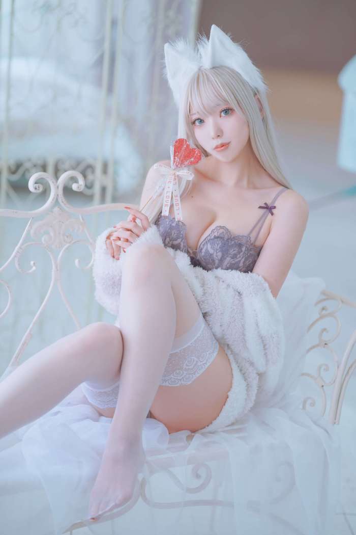 くろてぃあ (くろ) – 【KEMOMIMI WHITE】Lingerie [55P107MB]