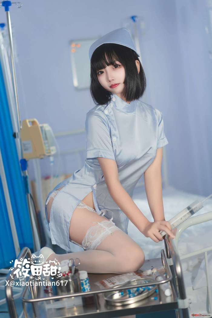 香草奶喵(筱田甜) – 蓝色护士 [30P-295MB]