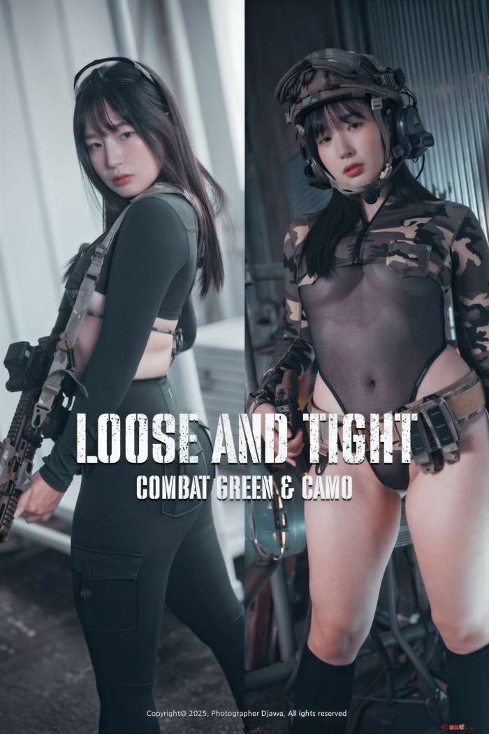 [DJAWA Photo] Pia – Loose and Tight Combat Green & Camo [77P588MB]