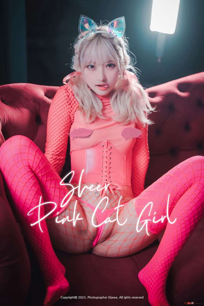 [DJAWA Photo] Hanari – Sheer Pink Cat Girl [85P1.00GB]